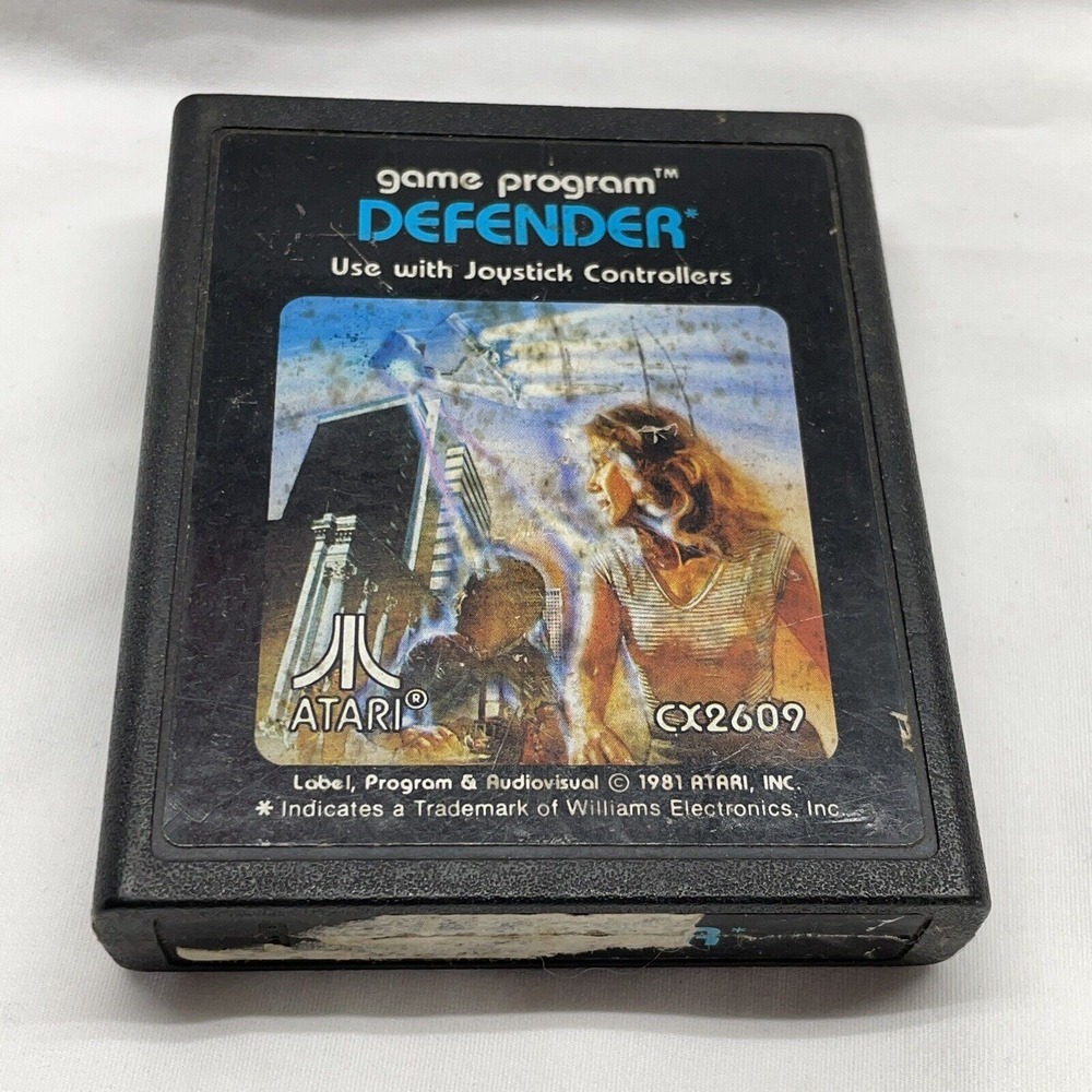 Defender Game Program Cartridge For‎ Atari 2600 - Used, Untested, CX-2609